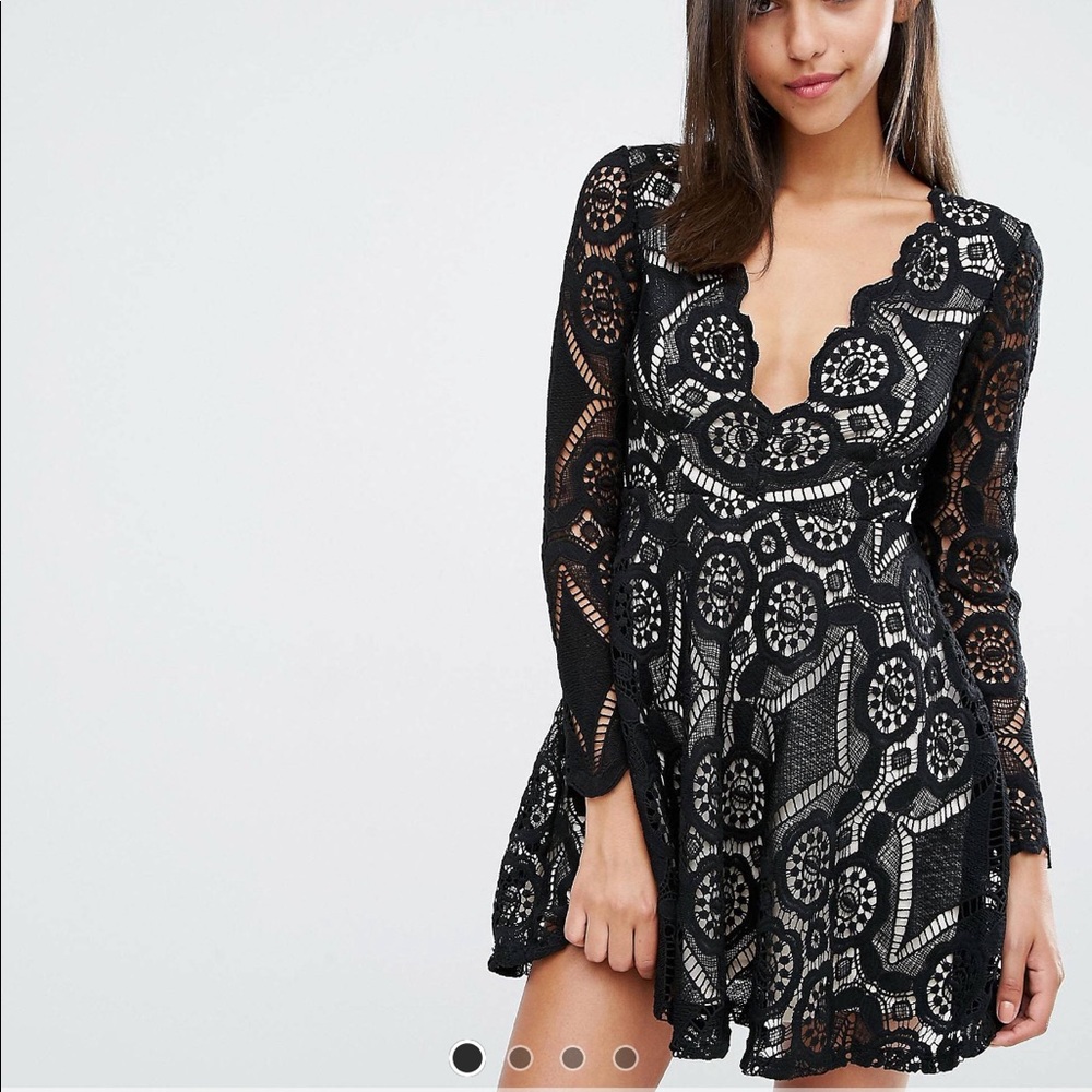 ASOS love triangle mini skater dress